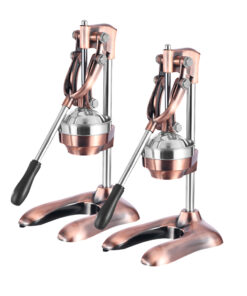 1-SOGA 2X Stainless Steel Manual Juicer Hand Press Juice Extractor Squeezer Lemon Orange Citrus Gold