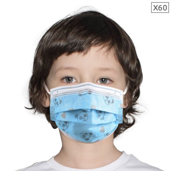1-60 Pcs Anti Dust Filter Disposable Protective Sanitary Face Mask Kids