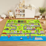 Educational Baby Theme Park Area Rugs