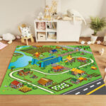 Educational Baby Theme Park Area Rugs