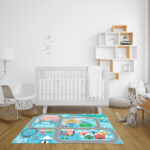 Educational Baby Theme Park Area Rugs