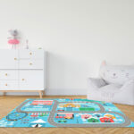 Educational Baby Theme Park Area Rugs