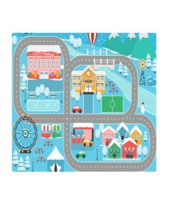 1-SOGA 2X 20cm Kids Rug Street Map Play Mat