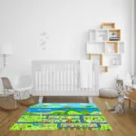 Educational Baby Theme Park Area Rugs