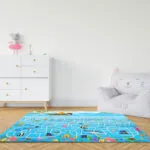 3-SOGA 2X 120cm Kids Rug Street Map Play Mat