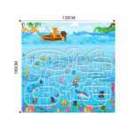 4-SOGA 2X 120cm Kids Rug Street Map Play Mat