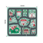 2-SOGA 2X 120cm Kids Rug Street Map Play Mat