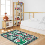 3-SOGA 2X 120cm Kids Rug Street Map Play Mat