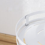 7-SOGA 3 Tier Steel White Round Rotating Multi-Function Kitchen Portable Storage Spice Seasoning Kitchen Countertop Organiser Shelf