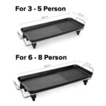 2-SOGA 48cm 68cm Electric BBQ Grill Teppanyaki Tough Non-Stick Surface Hot Plate Kitchen Bundle