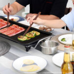 5-SOGA 2X 48cm Electric BBQ Grill Teppanyaki Tough Non-Stick Surface Hot Plate Kitchen 3-5 Person