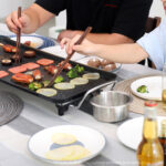 5-SOGA 2X 68cm Electric BBQ Grill Teppanyaki Plate Non-Stick Surface Hot Plate Kitchen 6-8 Person