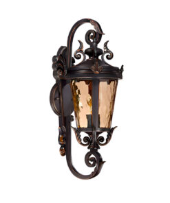 1-Vintage Lantern 70cm Aluminum & Glass Wall Light Classic Lantern Design Elegant Outdoor Antique Inspired Wall Lamp
