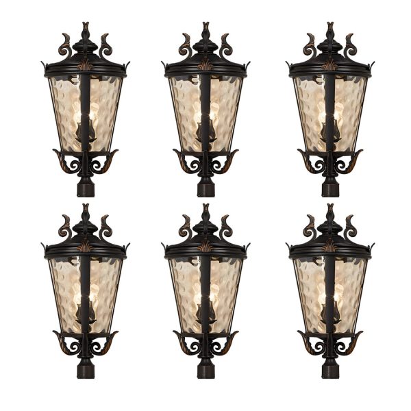 1-Vintage Lantern 6X 71.2cm Wall Lamp Modern Aluminum & Glass Wall Light Classic Outdoor Sconce Decorative Exterior Lighting