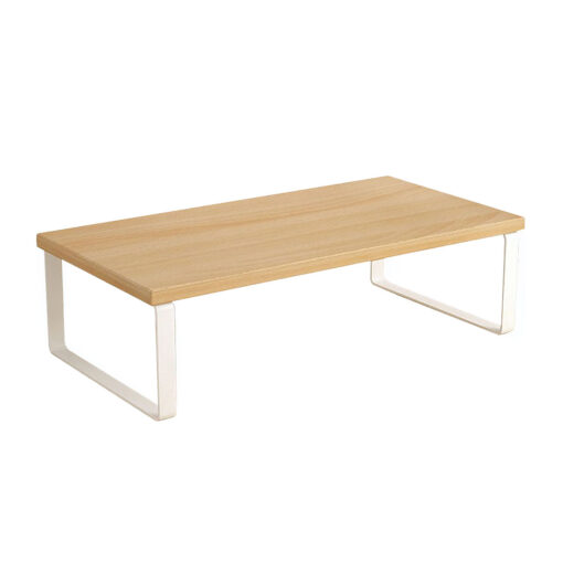 1-SOGA 50cm Wood Computer Monitor Elevated Stand Desktop Support Station Rack