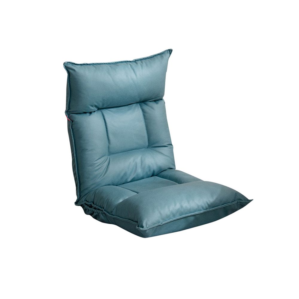 1-SOGA Green Lounge Recliner Lazy Sofa Bed Tatami Cushion Collapsible Backrest Seat Home Office Decor