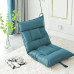 5-SOGA 4X Green Lounge Recliner Lazy Sofa Bed Tatami Cushion Collapsible Backrest Seat Home Office Decor