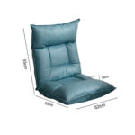 6-SOGA 4X Green Lounge Recliner Lazy Sofa Bed Tatami Cushion Collapsible Backrest Seat Home Office Decor