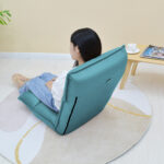 7-SOGA 4X Green Lounge Recliner Lazy Sofa Bed Tatami Cushion Collapsible Backrest Seat Home Office Decor