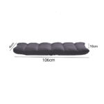6-SOGA 2X Grey Lounge Floor Recliner Adjustable Gaming Sofa Bed Foldable Indoor Outdoor Backrest Seat Home Office Decor
