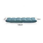 5-SOGA 2X Green Lounge Floor Recliner Adjustable Gaming Sofa Bed Foldable Indoor Outdoor Backrest Seat Home Office Decor