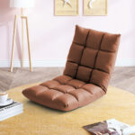 3-SOGA Coffee Lounge Floor Recliner Adjustable Gaming Sofa Bed Foldable Indoor Outdoor Backrest Seat Home Office Decor