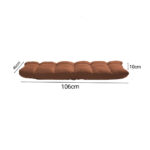 6-SOGA Coffee Lounge Floor Recliner Adjustable Gaming Sofa Bed Foldable Indoor Outdoor Backrest Seat Home Office Decor