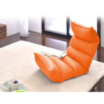 4-SOGA 4X Foldable Tatami Floor Sofa Bed Meditation Lounge Chair Recliner Lazy Couch Orange