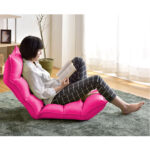 6-SOGA 2X Foldable Tatami Floor Sofa Bed Meditation Lounge Chair Recliner Lazy Couch Pink