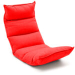 1-SOGA Foldable Tatami Floor Sofa Bed Meditation Lounge Chair Recliner Lazy Couch Red