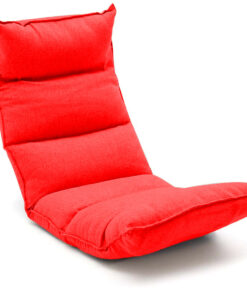 1-SOGA Foldable Tatami Floor Sofa Bed Meditation Lounge Chair Recliner Lazy Couch Red