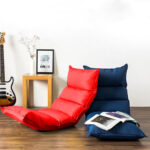5-SOGA 4X Foldable Tatami Floor Sofa Bed Meditation Lounge Chair Recliner Lazy Couch Red