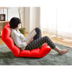 6-SOGA 4X Foldable Tatami Floor Sofa Bed Meditation Lounge Chair Recliner Lazy Couch Red