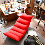 8-SOGA 4X Foldable Tatami Floor Sofa Bed Meditation Lounge Chair Recliner Lazy Couch Red