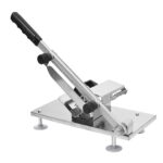 2-SOGA 2X Manual Frozen Meat Slicer Handle Meat Cutting Machine 18/10 Commercial Grade Stainless Steel