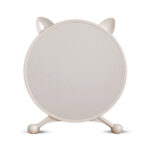 1-SOGA 40cm White Smart Makeup Bedroom Table Mirror Cat Ear Style No LED Light