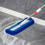 3-SOGA 80x12 Microfiber Flat Mop Floor Cleaning Pads Rotating Dust Remover Blue