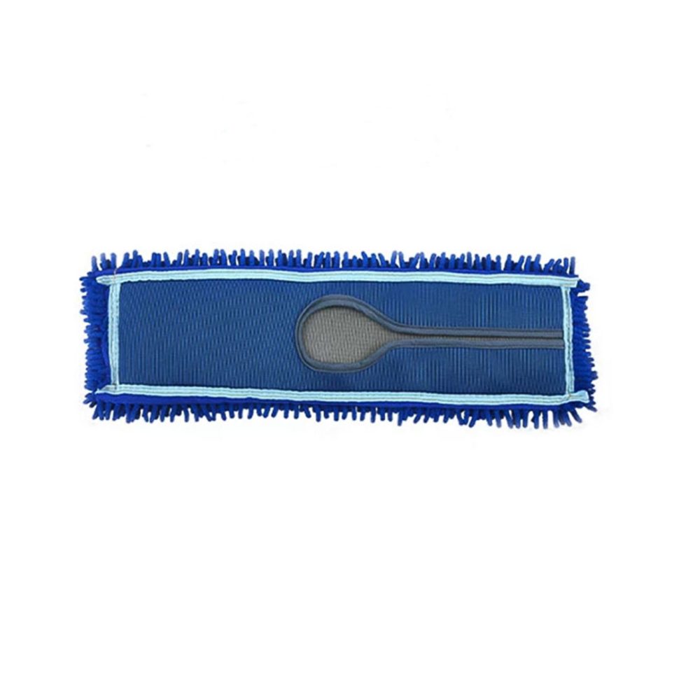 1-SOGA 100x22 Blue Microfiber Flat Mop Floor Cleaning Pads Rotating Dust Remover
