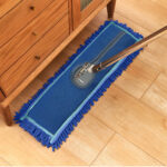 3-SOGA 5X 100x22 Blue Microfiber Flat Mop Floor Cleaning Pads Rotating Dust Remover