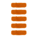 1-SOGA 5X 50x12 Orange Microfiber Flat Mop Floor Cleaning Pads Rotating Dust Remover