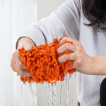 7-SOGA 60x12 Orange Microfiber Flat Mop Floor Cleaning Pads Rotating Dust Remover