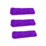 1-SOGA 3X 90x22 Purple Microfiber Flat Mop Floor Cleaning Pads Rotating Dust Remover
