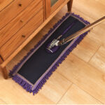 3-SOGA 3X 90x22 Purple Microfiber Flat Mop Floor Cleaning Pads Rotating Dust Remover
