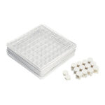 7-SOGA 2X White Portable 9-Cube 3 Column Storage Organiser Foldable DIY Modular Grid Space Saving Shelf