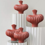 3-SOGA 25X24cm Small Ornament Vases Countertop Decoration Accessories Porch Crafts Home Decor