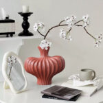 2-SOGA 2X 25X24cm Small Ornament Vases Countertop Decoration Accessories Porch Crafts Home Decor