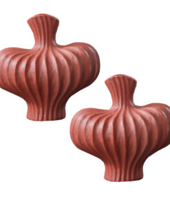 1-SOGA 2X 25X24cm Small Ornament Vases Countertop Decoration Accessories Porch Crafts Home Decor