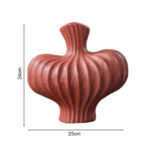 5-SOGA 2X 25X24cm Small Ornament Vases Countertop Decoration Accessories Porch Crafts Home Decor