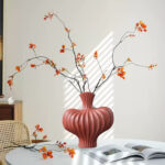 6-SOGA 2X 25X24cm Small Ornament Vases Countertop Decoration Accessories Porch Crafts Home Decor