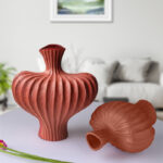 7-SOGA 2X 25X24cm Small Ornament Vases Countertop Decoration Accessories Porch Crafts Home Decor